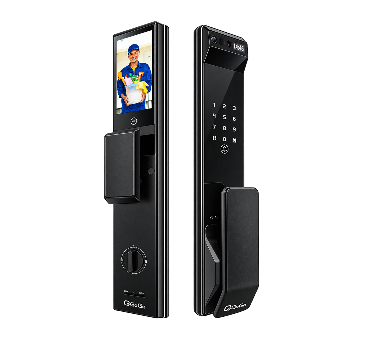 QGOGO 穿山甲系列 |R6800 |指靜脈3D人臉識別貓眼智能電子鎖