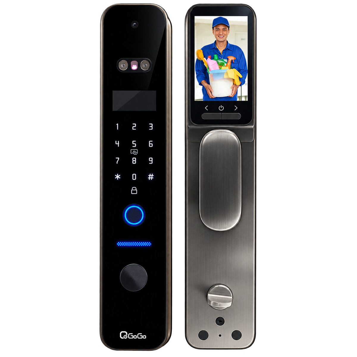 QGOGO|A600 |防水款最推薦| 人臉識別貓眼電子鎖 遠端APP管理