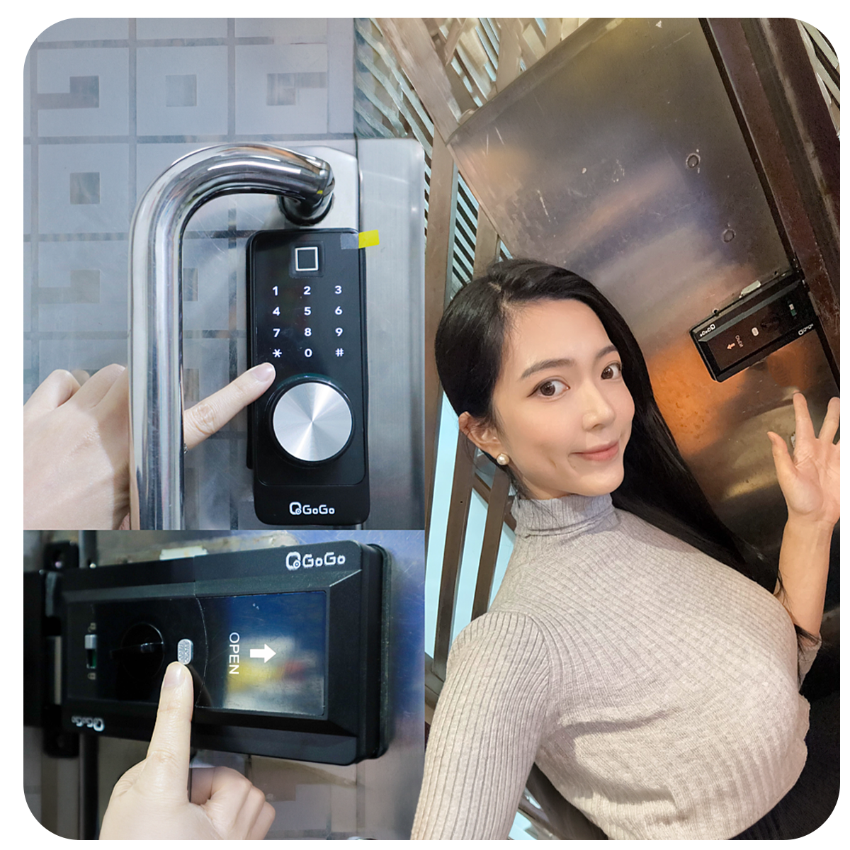 【電子鎖推薦】QGOGO電子鎖 桃園旗艦店│智能貓眼、人臉識別、指紋、指靜脈感應開門│房東出租管理好方便│解鎖未來的安全與便利│Yuri♡妍究社