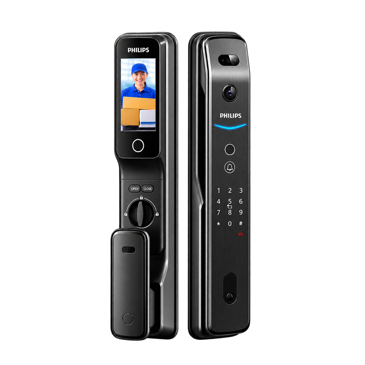 Philips飛利浦 | DDL709FVP | 人臉識別貓眼電子鎖 可視門鈴 室內感應