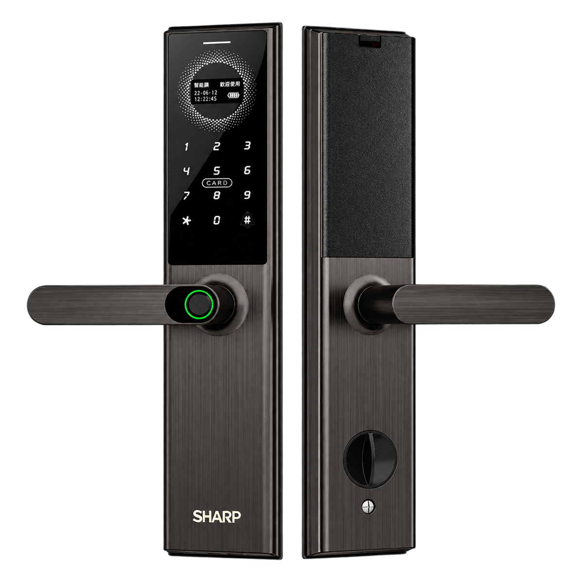 SHARP｜A3｜ 把手式智能電子鎖 多元解鎖方式