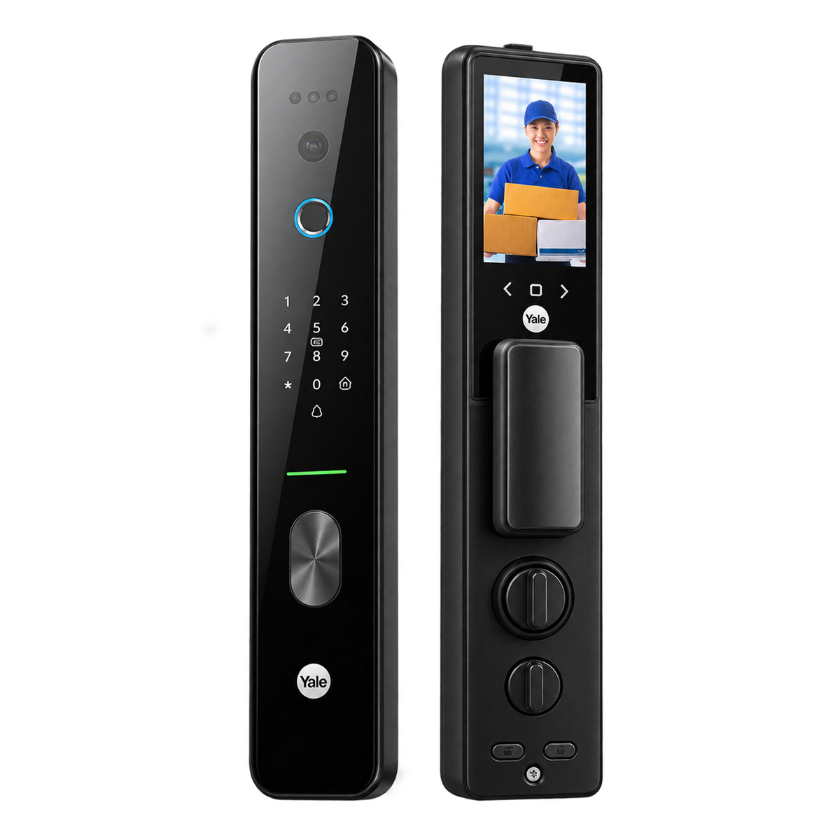 YALE耶魯｜YF1063M 人臉識別貓眼電子鎖 可視門鈴 多重警報