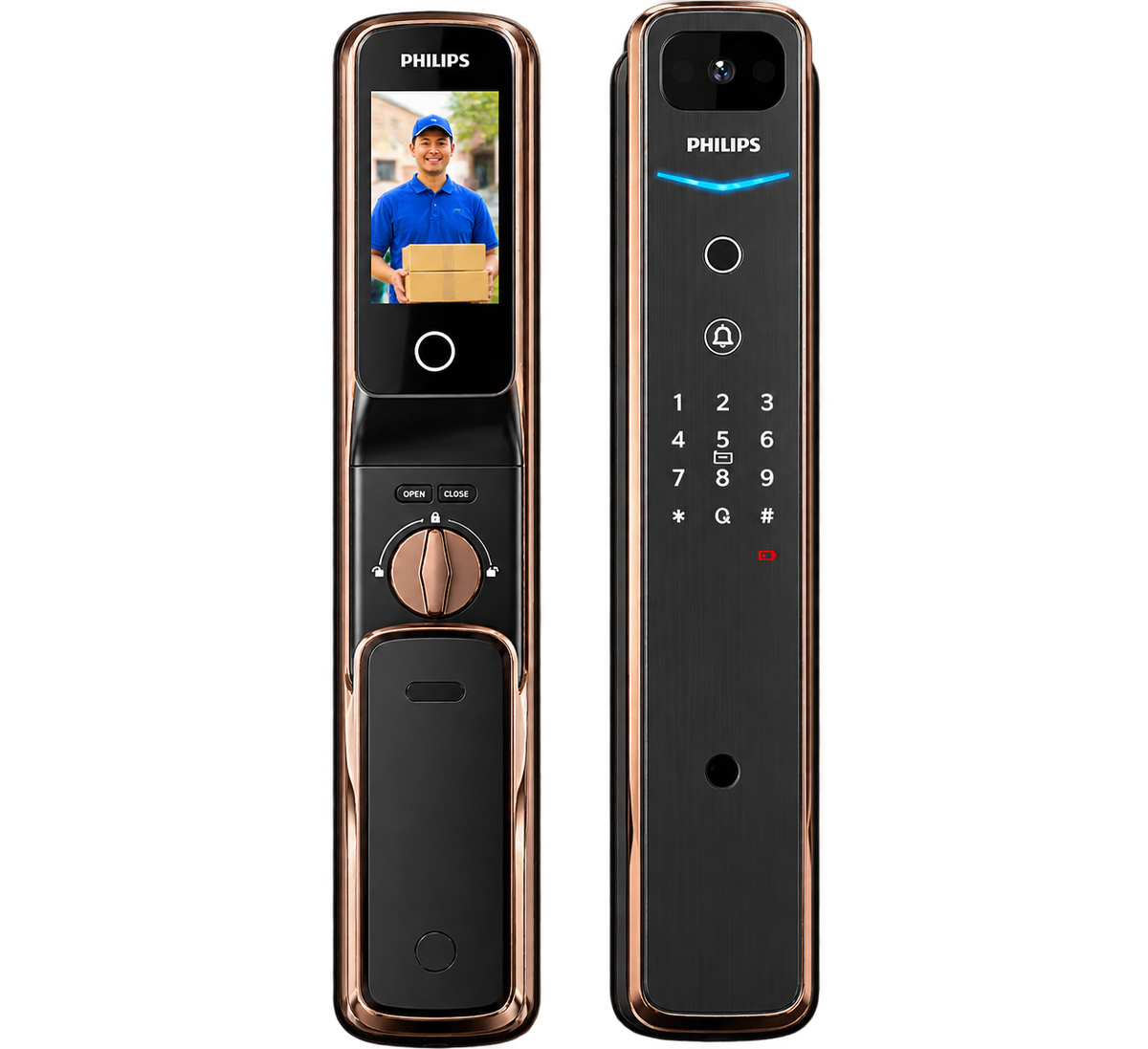 Philips飛利浦 | DDL711K-VP | 全自動智能貓眼電子鎖 多元開鎖